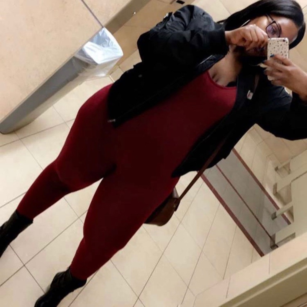 Rue 21 red one piece outfit.